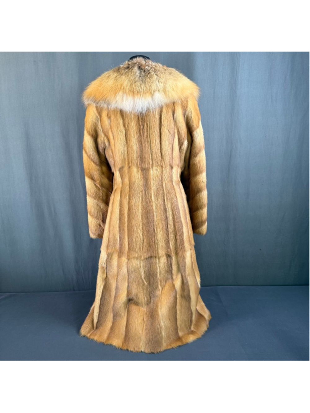 Vintage 70s Mink Fur Coat Women M Hurtig Fox Fur Collar Old Money Hollywood Glam - Picture 6 of 17